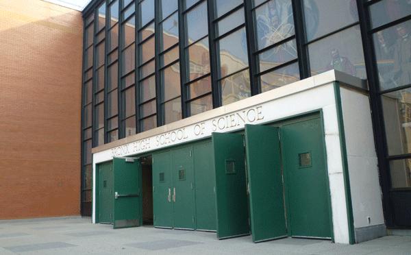 The annual Sci-Hi exam, which governs entrance into Bronx Science (above) and two other elite high schools, is a focal point in the academic life of many immigrant students.