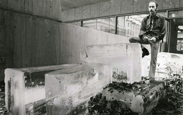 Exterior installation, Anti-Illusion: Procedures/Materials, Whitney Museum of American Art, NY, 1969