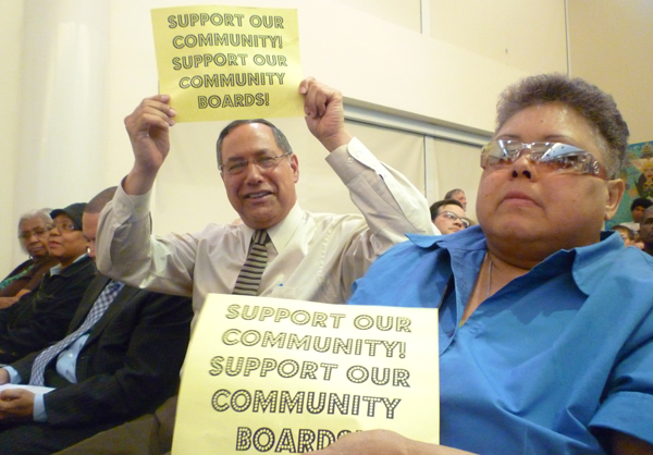 At one of the first charter revision hearings in April, supporters of community boards called for more independence and authority. But the current review of the charter may not have enough time to explore that topic.