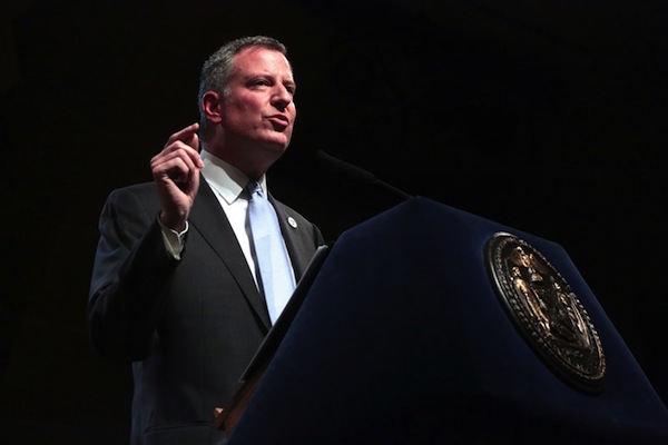 Mayor de Blasio marks his 100th day with a speech at Cooper Union.