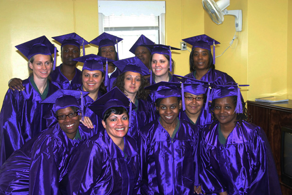 The successful completion of the class nudged these women one step further along the path to parole.