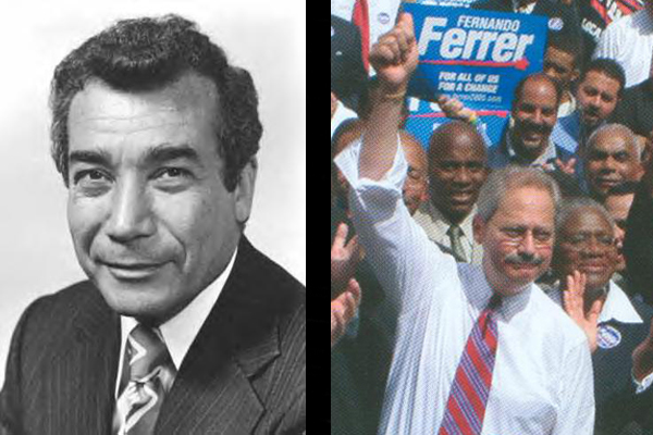 Herman Badillo, seen at left, as a congressman in the 1970s, was also a Bronx borough president and ran for mayor six times, never securing a party nomination.  Councilman, borough president and three-time mayoral hopeful Fernando 