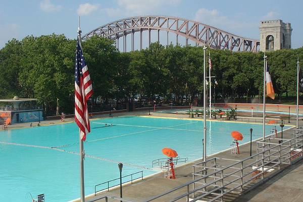 The public pool in Astoria Park.