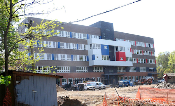 Queens Metropolitan High School, one of four large zoned high schools that the DOE plans to shrink while creating new schools in the building.