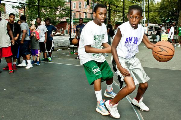 Players work on their game at an annual tournament held last week in Bed-Stuy. Organizers of the 