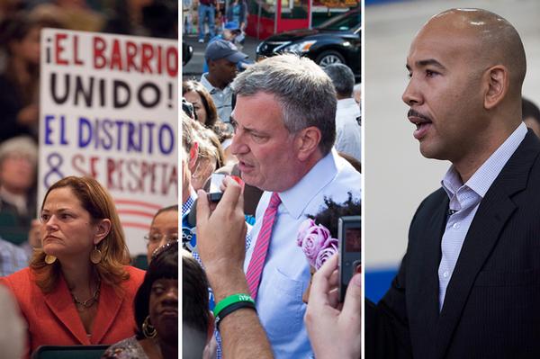 Incumbent City Councilwoman Melissa Mark-Viverito, public advocate and mayoral candidate Bill de Blasio and sitting Bronx Borough President Ruben Diaz, Jr., won the election precinct that includes Camaguey restaurant. But even their supporters were skeptical that these leaders could deliver.