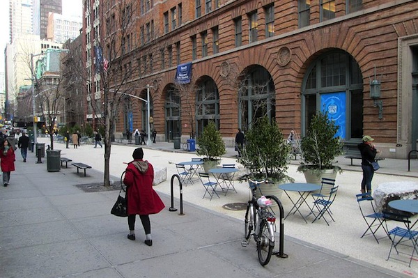 Outside Baruch College.